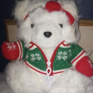 Vintage 1992 miss Santa Bear